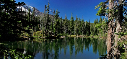 Bluff Lake with Mt. Adams on the left