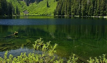 Cora Lake in the Gifford Pinchot National Forest