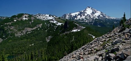 View of Mt Jefferson from Bear Point